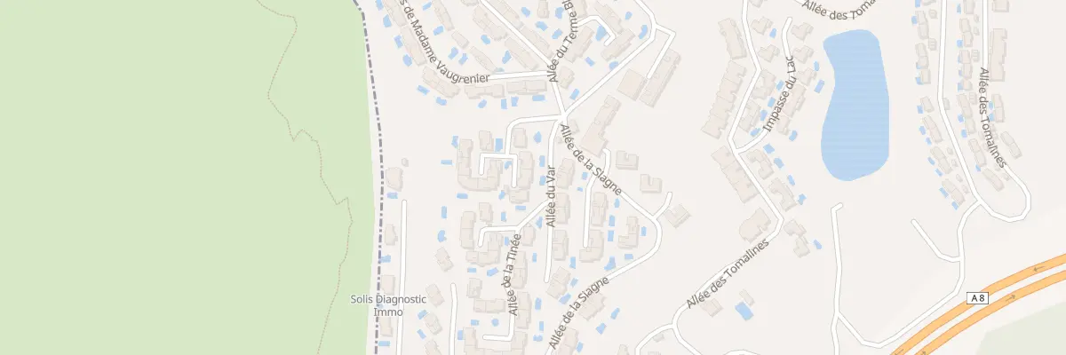 Plan du 3 All du Mardaric Vaugrenier à Villeneuve-Loubet