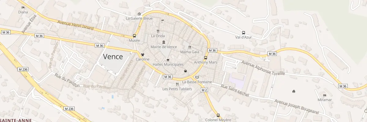 Plan du 5 Rue Saint-Lambert à Vence