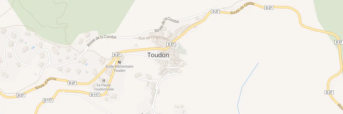 Plan du 5074 Village de Toudon à Toudon