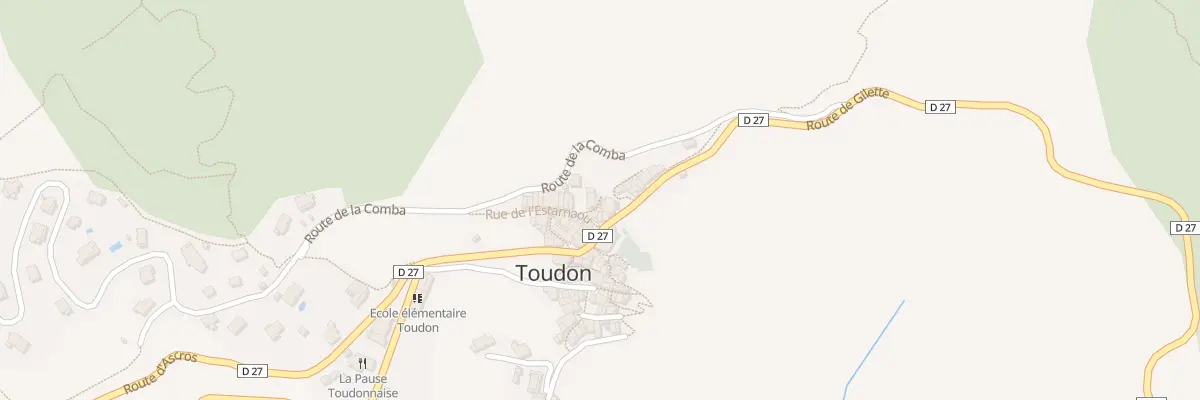 Plan du 5017 Village de Toudon à Toudon