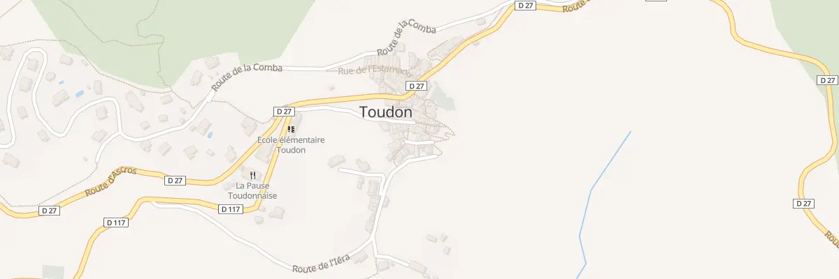 Plan du 5053 Village de Toudon à Toudon