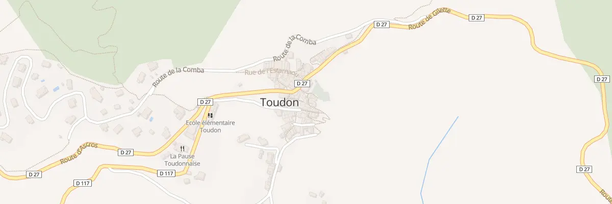 Plan du 5047 Village de Toudon à Toudon
