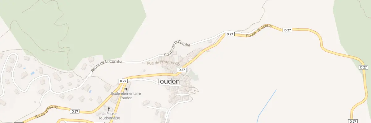 Plan du 5013 Village de Toudon à Toudon
