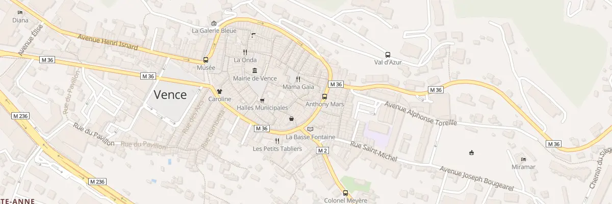 Plan du 7 Rue de la Rouette à Vence