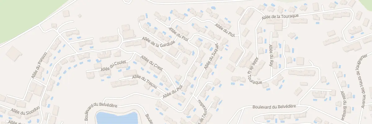 Plan du 4 All du Touret Vaugrenier à Villeneuve-Loubet