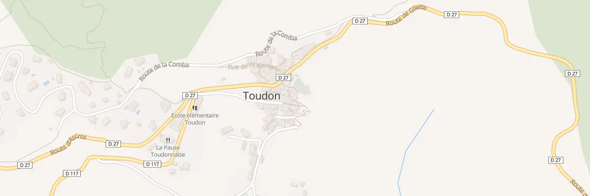 Plan du 5046 Village de Toudon à Toudon