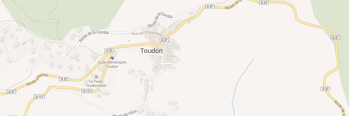 Plan du 5208 Village de Toudon à Toudon