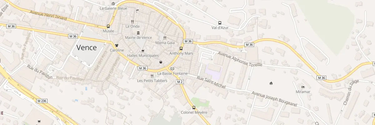 Plan du 6 Rue de la Paix à Vence