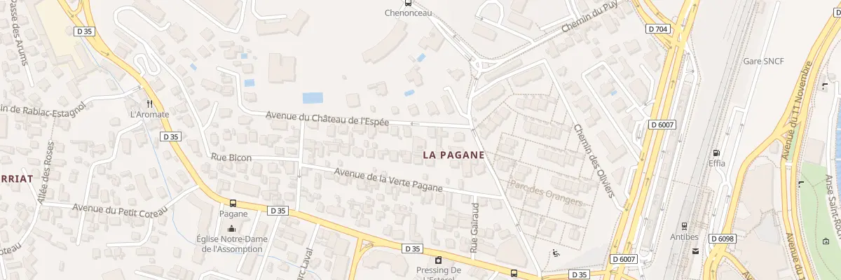 Plan du 7 Av Chateau de l’Espee à Antibes