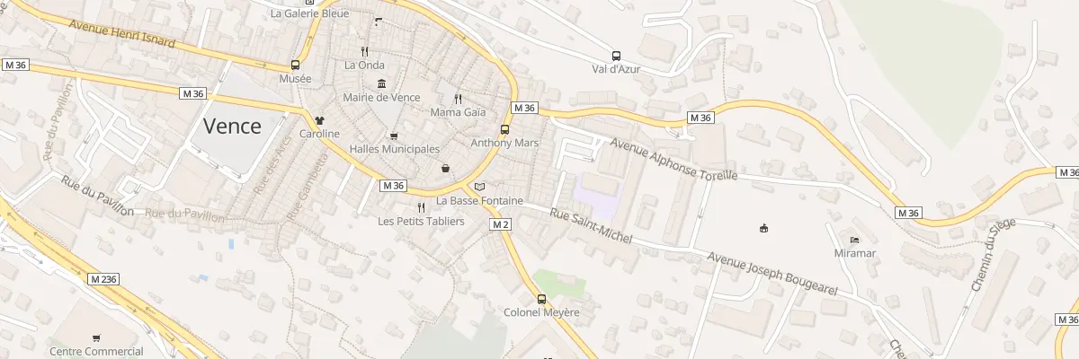 Plan du 6 Rue de la Cabraire à Vence