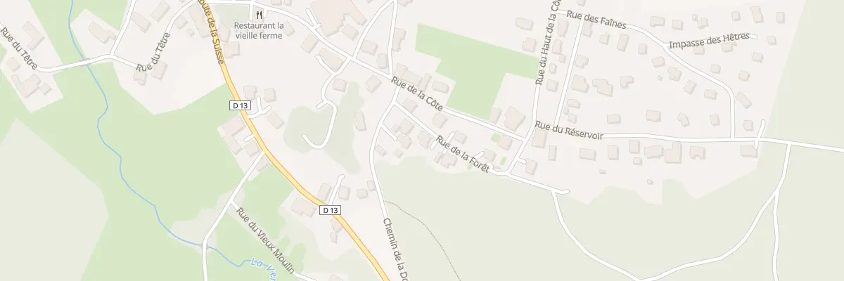 Plan du 4 Rue de la Forêt à Réchésy