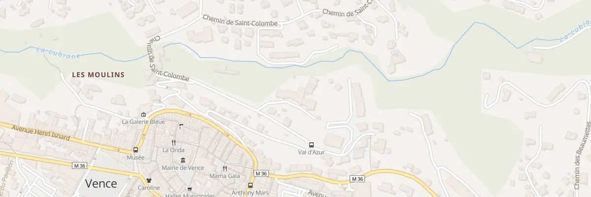 Plan du 460 Che de Sainte-Colombe à Vence