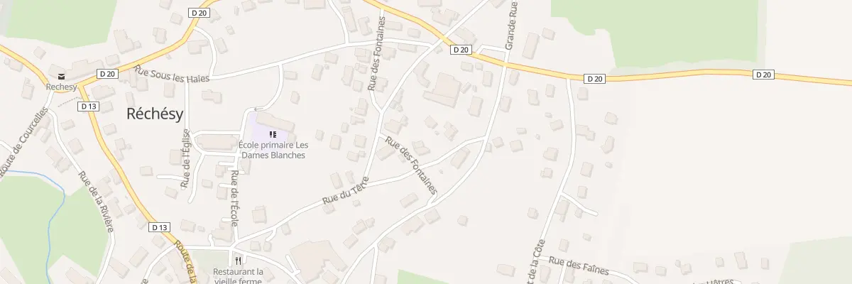 Plan du 15B Rue des Fontaines à Réchésy