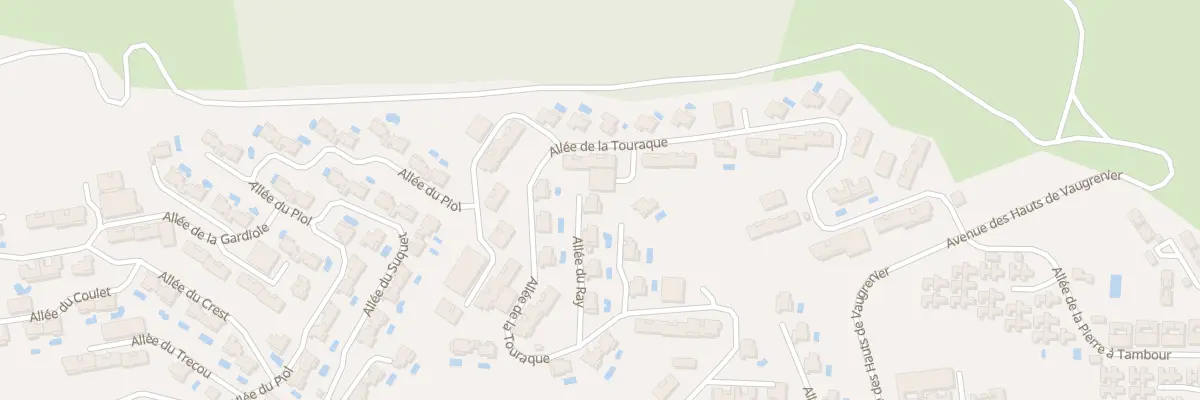 Plan du 4 All du Ray Vaugrenier à Villeneuve-Loubet