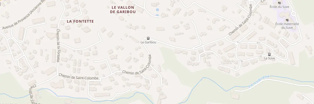 Plan du 1172 Che de Sainte-Colombe à Vence