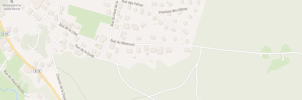 Plan du 12 Rue du Reservoir à Réchésy