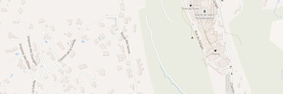 Plan du 684 Rte des Serres à Saint-Paul-de-Vence