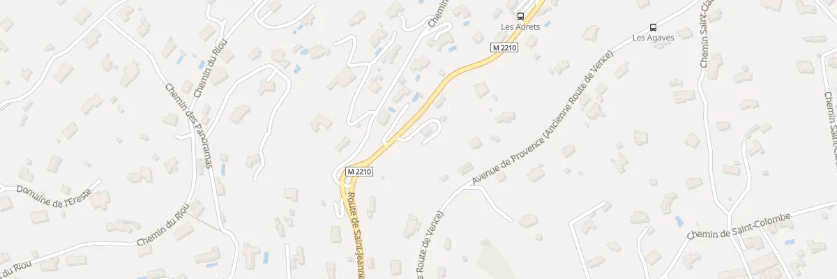Plan du 974 Rte de Saint-Jeannet à Vence