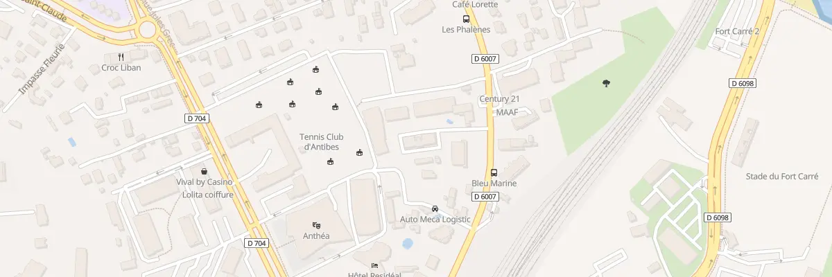 Plan du 27B Av de Nice à Antibes