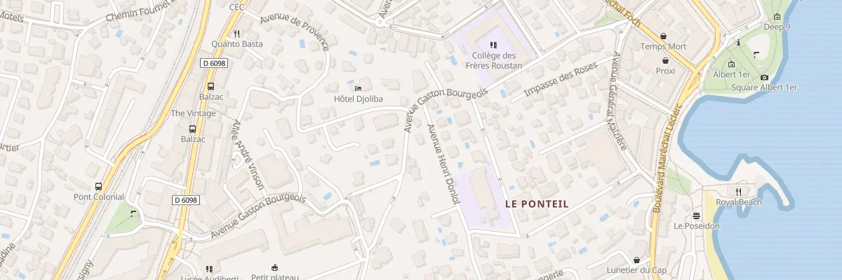 Plan du 4 Av Henri Doniol à Antibes