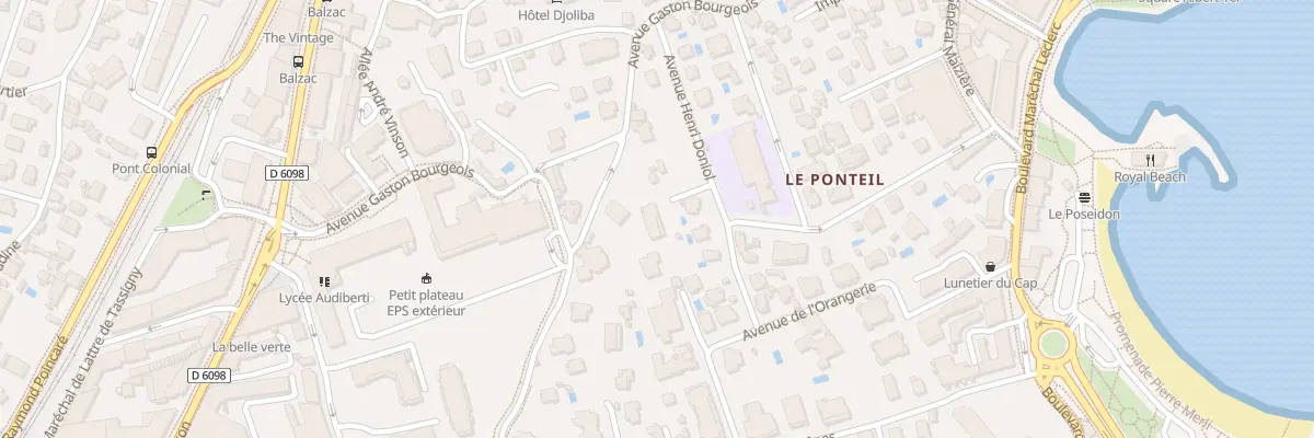 Plan du 12 Av Henri Doniol à Antibes
