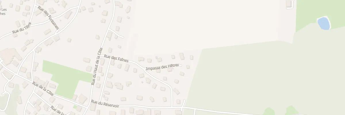 Plan du 6 Imp des Hetres à Réchésy