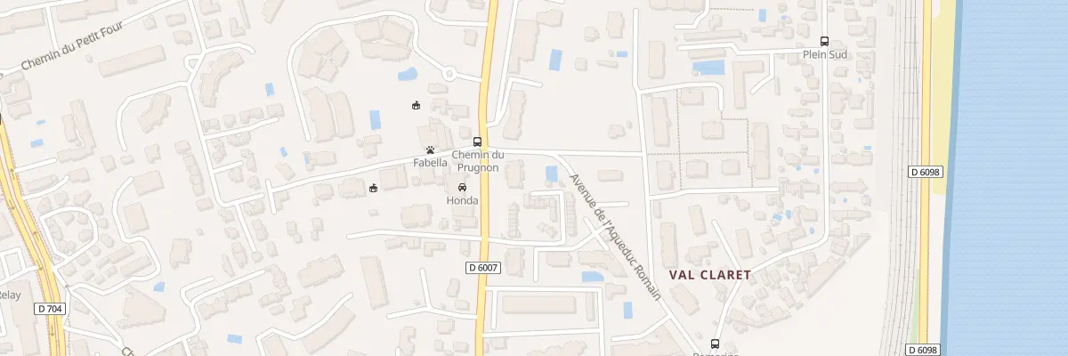 Plan du 48 Av de Nice à Antibes