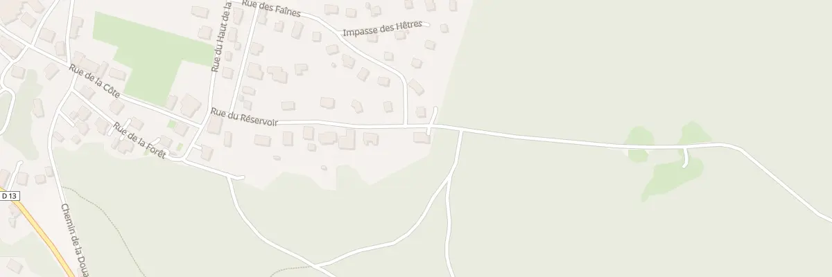 Plan du 20 Rue du Reservoir à Réchésy