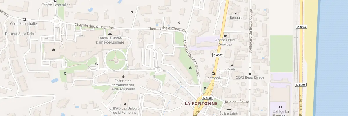 Plan du 151 Che des Quatre Chemins à Antibes