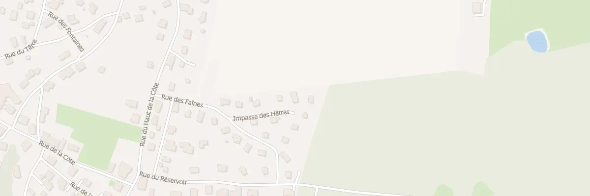 Plan du 8 Imp des Hetres à Réchésy