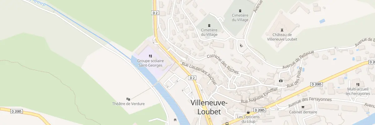 Plan du 18 Rue Lieutenant Aschier à Villeneuve-Loubet