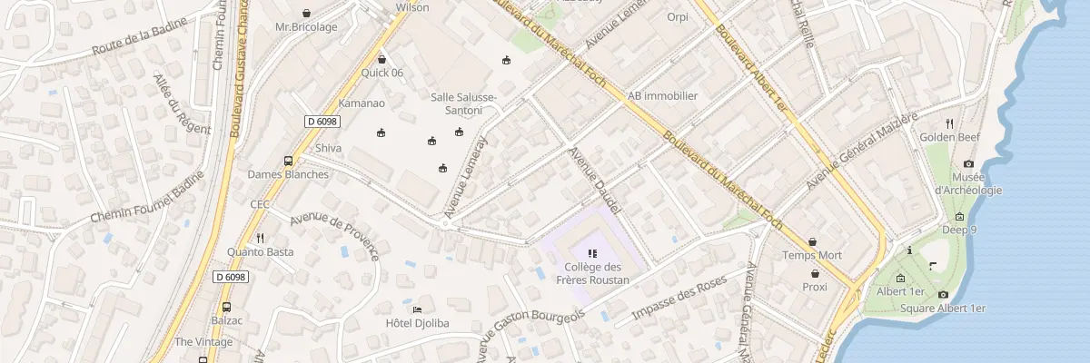 Plan du 27 Av Gazan à Antibes