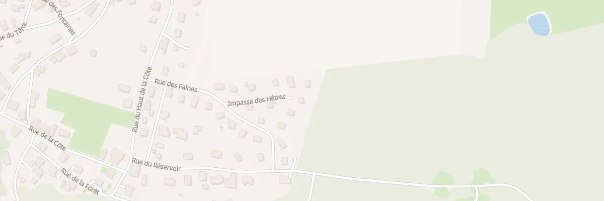 Plan du 7 Imp des Hetres à Réchésy