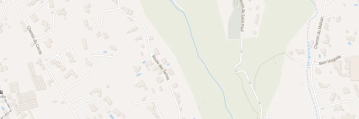 Plan du 1037 Rte des Serres à Saint-Paul-de-Vence