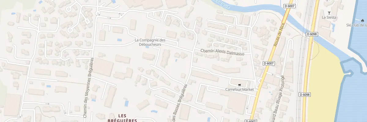 Plan du 615 Che Basses Breguieres à Antibes