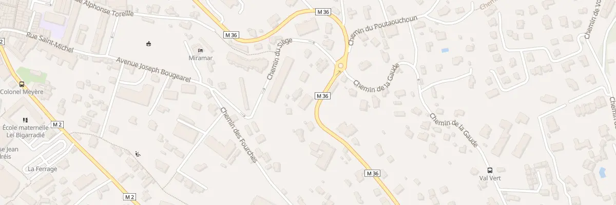 Plan du 90 Rte de Cagnes à Vence