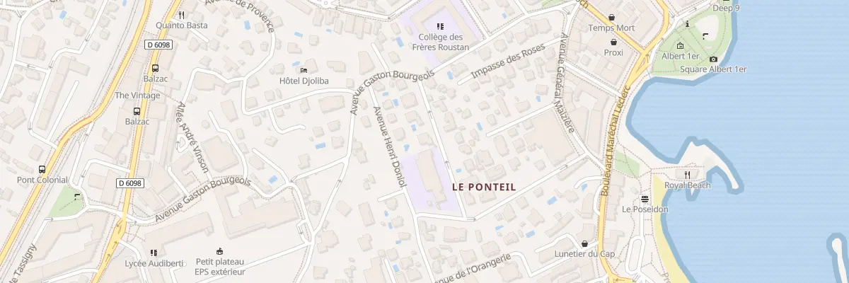 Plan du 6 Av Général Baron Vial à Antibes
