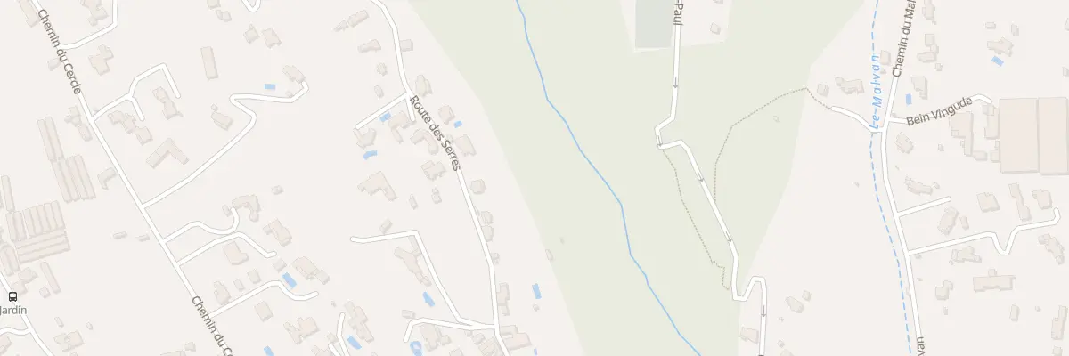 Plan du 1129 Rte des Serres à Saint-Paul-de-Vence