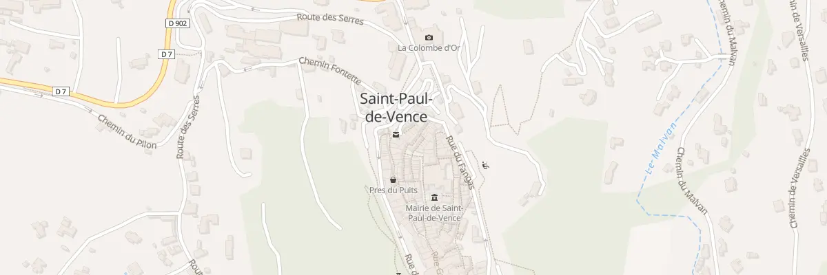 Plan du 12 Rue des Doriers à Saint-Paul-de-Vence