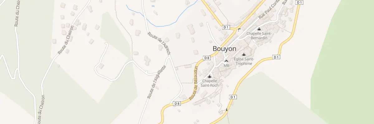 Plan du 130 Rte de Bezaudun à Bouyon