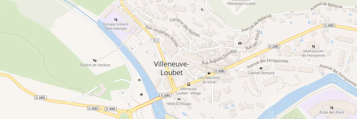 Plan du 2 Rue du Lieutenant Layet à Villeneuve-Loubet