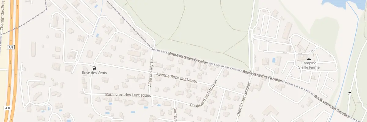 Plan du 605 Bd des Groules à Antibes