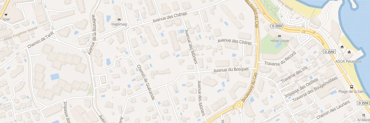 Plan du 12 Av des Mûriers à Antibes