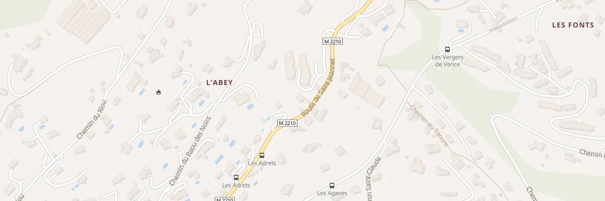 Plan du 1325 Rte de Saint-Jeannet à Vence