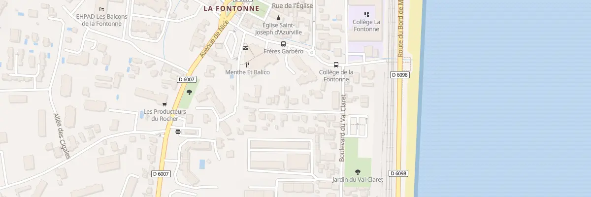 Plan du 8 Imp du Val Claret à Antibes