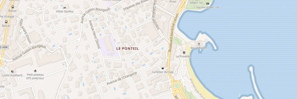 Plan du 7 Av Saint Donatien à Antibes