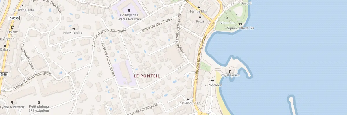 Plan du 2 Av Saint Donatien à Antibes