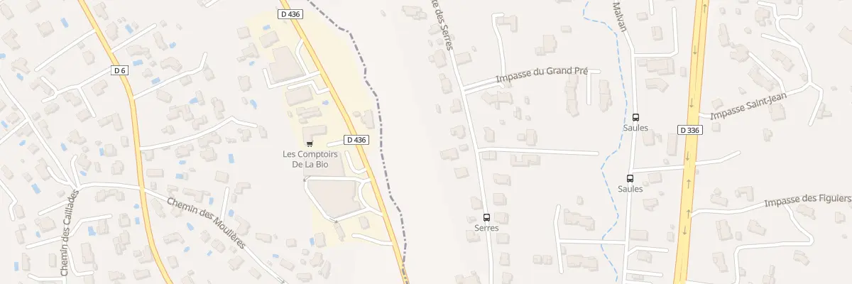 Plan du 3092 Rte des Serres à Saint-Paul-de-Vence