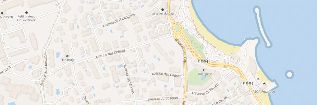 Plan du 2 Bd du Cap à Antibes