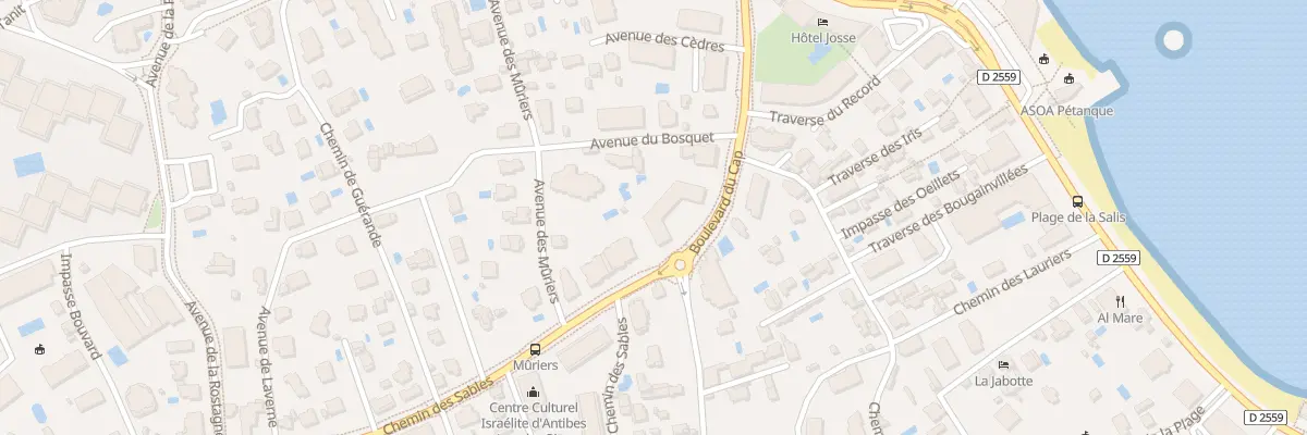 Plan du 12 Bd du Cap à Antibes